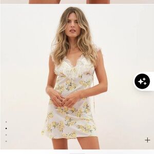 NWT For Love And Lemons Audrey Mini Slip Dress